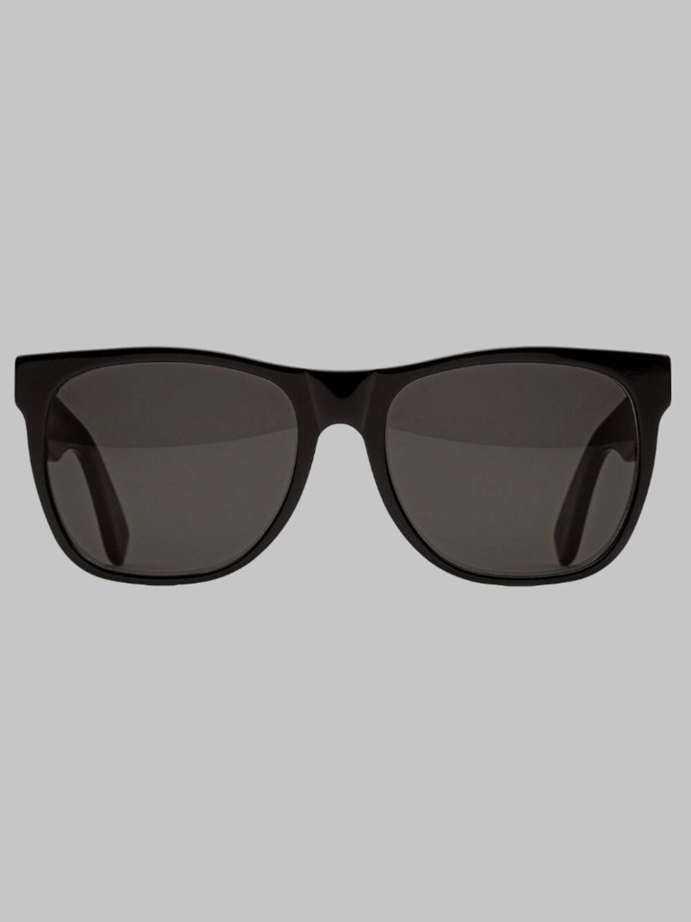 RetroSupeFuture CLASSIC BLACK X7E Sunglasses with Grey Lenses (55mm) Frame 140mm